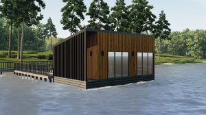 Проект плавающей бани BarasaHouse.