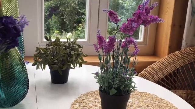 Элитные искусственные цветы ЛАВАНДА в горшочке, пластик, 18x18x38 см, в ассортименте 800182 смотреть онлайн