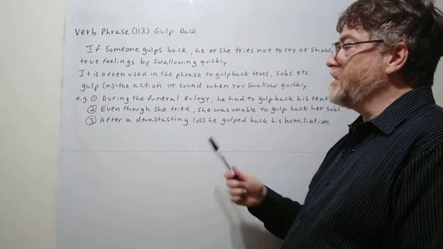 English Tutor Nick P Verb Phrase (113) Gulp Back смотреть онлайн