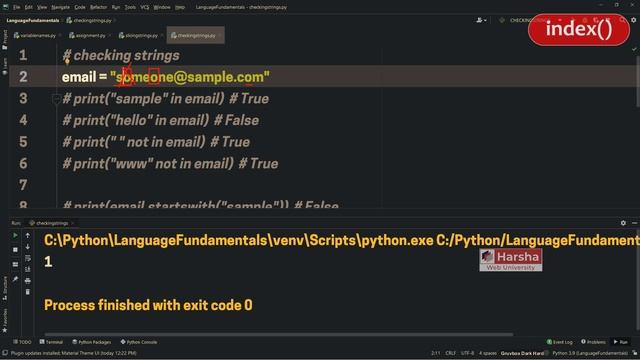 #13 Checking Strings | Python Tutorial for Beginners смотреть онлайн