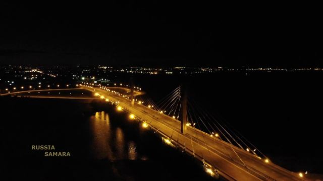 Освещение после реконструкции проспекта Кирова / Кировский мост / город Самара / Russia смотреть онлайн