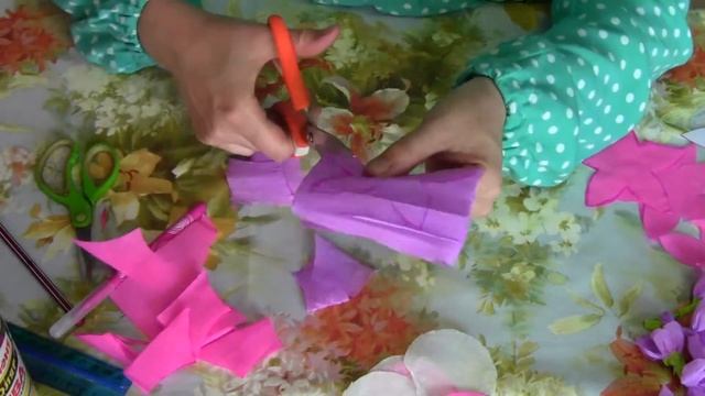 Цветок из бумаги 2 вариант (с шаблоном) смотреть онлайн