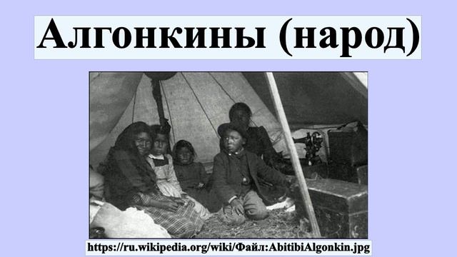 Алгонкины (народ)