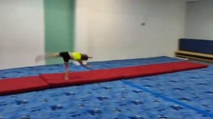 Акробатика.Рондат, сальто назад.