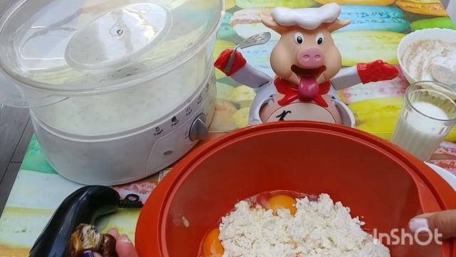 Творожная запеканка с отрубями и финиками. смотреть онлайн