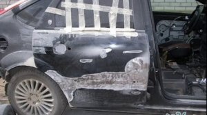 FORD FOCUS 2 ремонт крыла покраска переходом