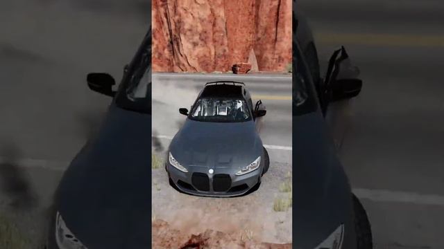 BMW M4 Crash ? #beamngdrive #carcrash #realisticphysics