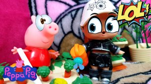 Свинка Пеппа и Макс на огороде