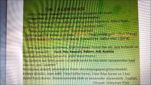 İSMİ AZAM DUASI ( Büyük Azametli Dua )
