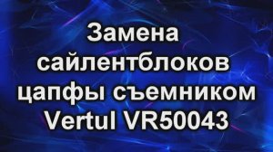 замена сайлента цапфы