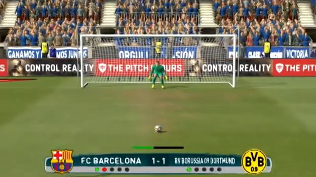pes 2017 серия пенальти #1 Барселона-«Бору́ссия» смотреть онлайн