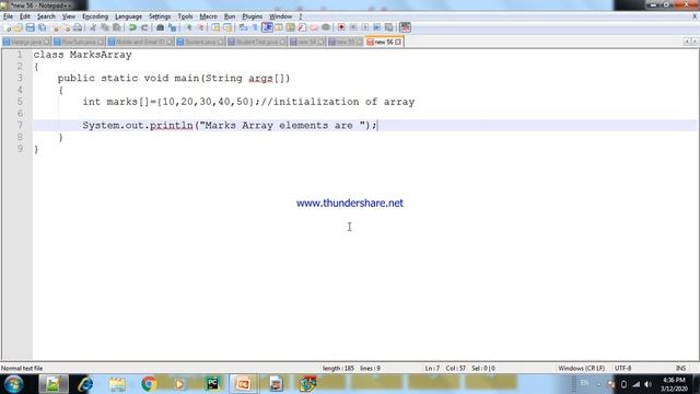 Java Array Initialization and Printing in Java
