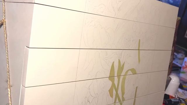 Роспись комода «Ирисы» по мотивам картины А. Мухи смотреть онлайн