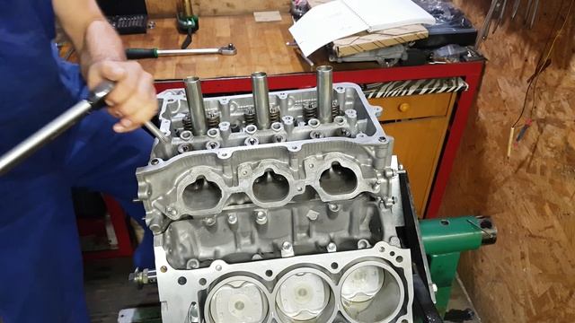 Установка ГБЦ toyota lexus 2GR FE смотреть онлайн