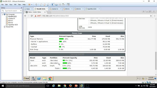 VMware VCP 5.5 : 06 - Creating iSCSI Target SAN Server by using Open Filer смотреть онлайн