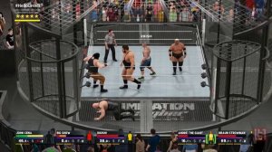 WWE 2K17 John Cena vs Giants | ELIMINATION CHAMBER Full Match PS4 Gameplay