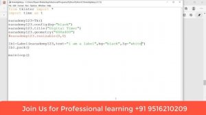 How to Make Digital Timer |Digital Clock | Using tkinter Python programming a professional Approach
