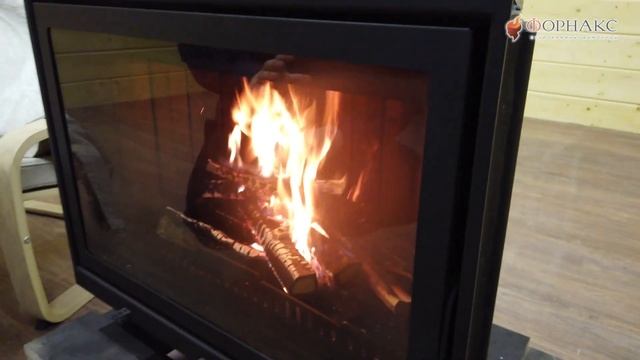 Реальное испытание каминной топки Альфа 800. Идеальная каминная топка для загородного дома. смотреть онлайн