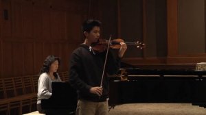 Roger Sun plays violin concerto in A minor, 1st mvt. by Glazunov