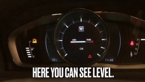 Volvo v40 oil level. How to easily check.