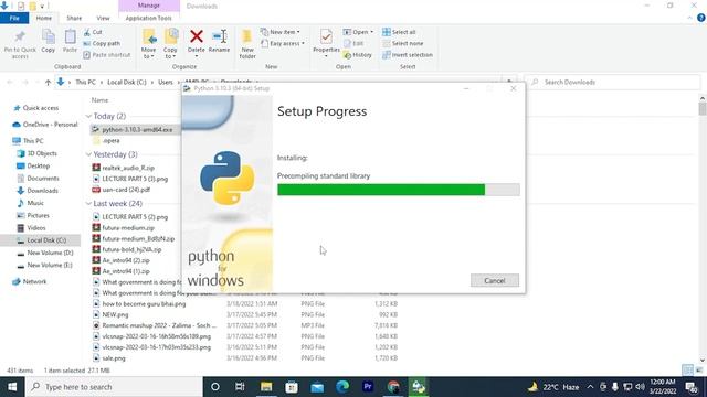 How to install Python 3.10.3 on Windows 10 | Python Tutorial