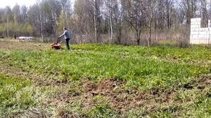 Разработка целены мотокультиватором Skiper SK850