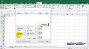 How to automatically generate invoice number in Excel