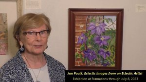 Guest Artist Jan Foulk: "Perfect Purple Clematis"