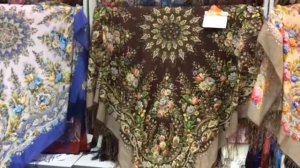 Скидки! Платок шерсть из двухниточной пряжи 135/135 «Праздник огня» Фадеева Валерия