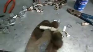 Пескоструй из газового баллона.