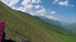 Полет на новом парадроме, в поселке Дунта.