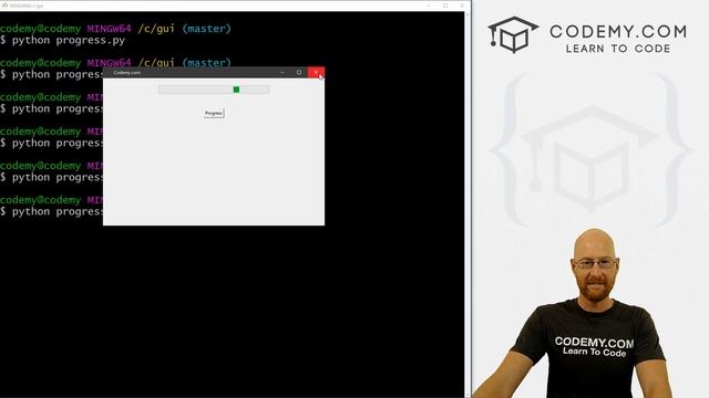 Progress Bars With Tkinter - Python Tkinter GUI Tutorial #78 смотреть онлайн