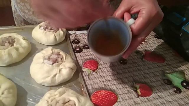 ПИРОЖКИ С МЯСОМ И ГОРОХОМ на скорую руку