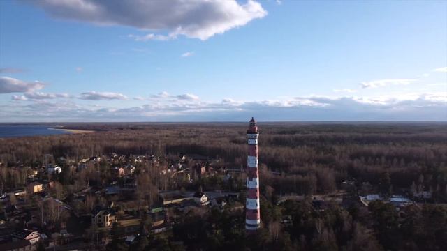 Осиновецкий маяк. Полет над Ладожским озером