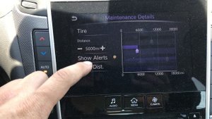 2017 Infiniti Q50 tire maintenance warning reset
