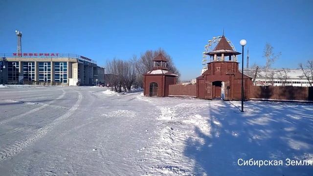 Установка Новогодней ёлки. Сибирская земля. смотреть онлайн