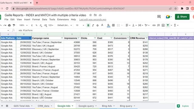 Как объединить данные из нескольких вкладок Google Sheets в одну с помощью формул