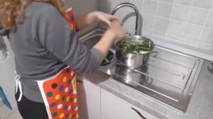 Приготовление цикория Каталония/ Cicoria Catalogna