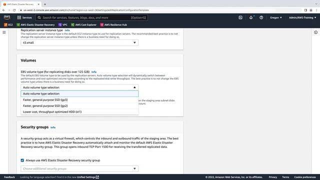 Configure Storage Cost Optimization in AWS Elastic Disaster Recovery | Amazon Web Services смотреть онлайн