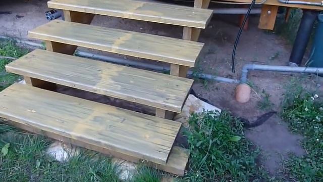 Покрасил крыльцо, колерованный лак - Tikkurila Unica Super. смотреть онлайн