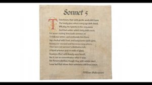 Читаю Sonnet 5 by William Shakespeare. (Reading Sonnet 5)