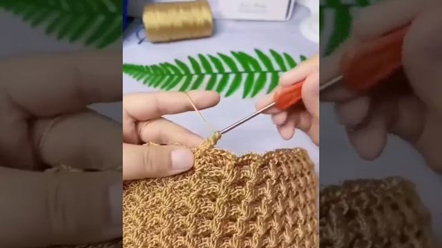 ? Kaкой потрясающий узop для сумочки крючком ?