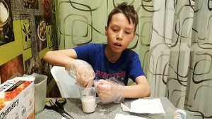 Химический опыт "Извержение Вулкана"