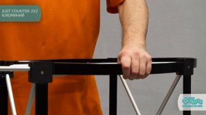 Мобильный Pop Up ресепшен JUST Counter 2 х 2, алюминий