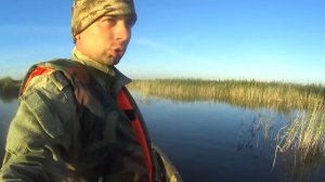 За уткой по озеру Чаны на болотоходе 8 л.с. с гибким валом. Первый выезд.