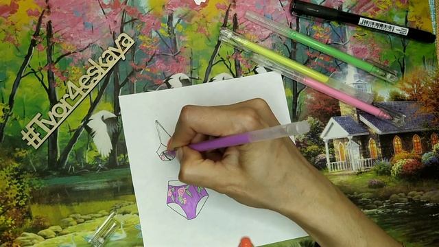 Как нарисовать купальник? Уроки рисования