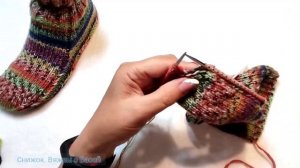 ?Самые простые универсальные носки на скорую руку?МК ➡️ На двух спицах без шва на подошве ?