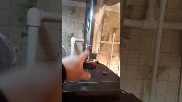 Установили и запустили котёл длительного горения10кВт. #котелдлительногогорения #отоплениедома