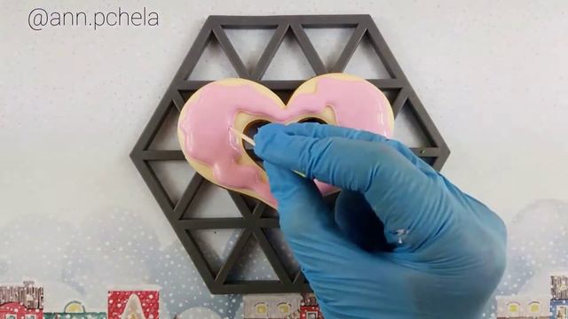 Пряник - Валентинка на День Влюбленных. Love Cookies. Cookies with icing.Valentine's day cookies. смотреть онлайн