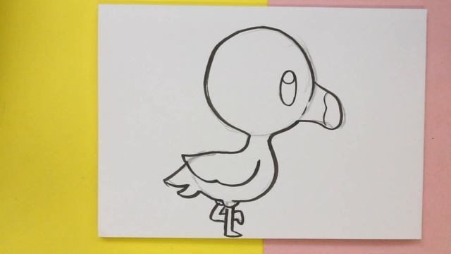 COMO DIBUJAR UN FLAMENCO o FLAMINGO KAWAII - Dibujos kawaii faciles - dibujar animales kawaii смотреть онлайн